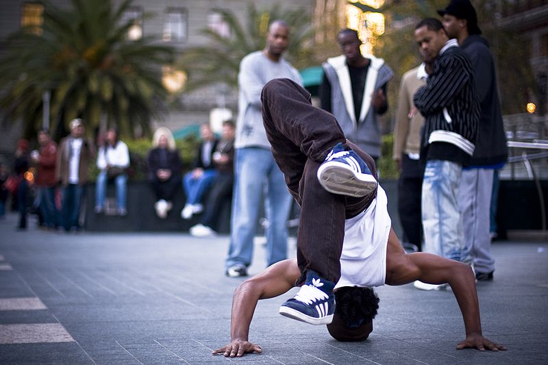 hip hop dancer in the street