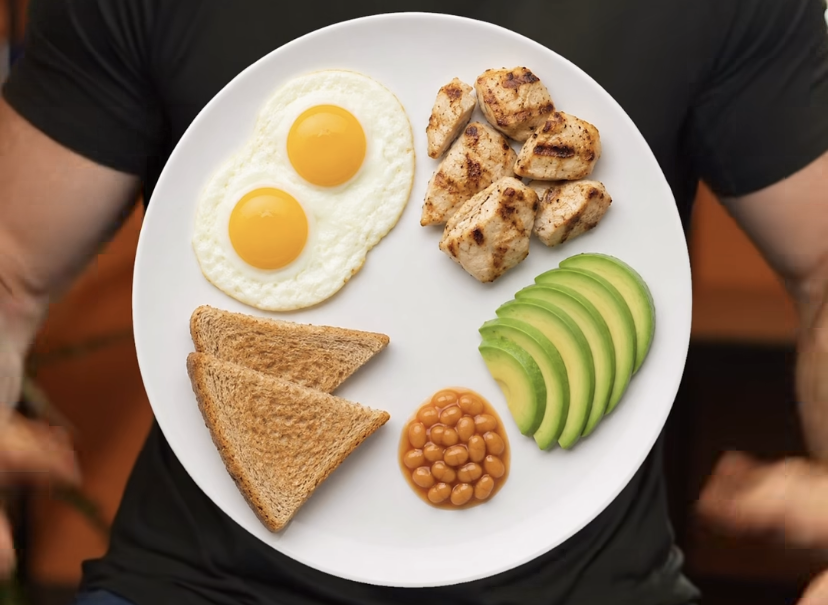 high protein, high fibre breakfast