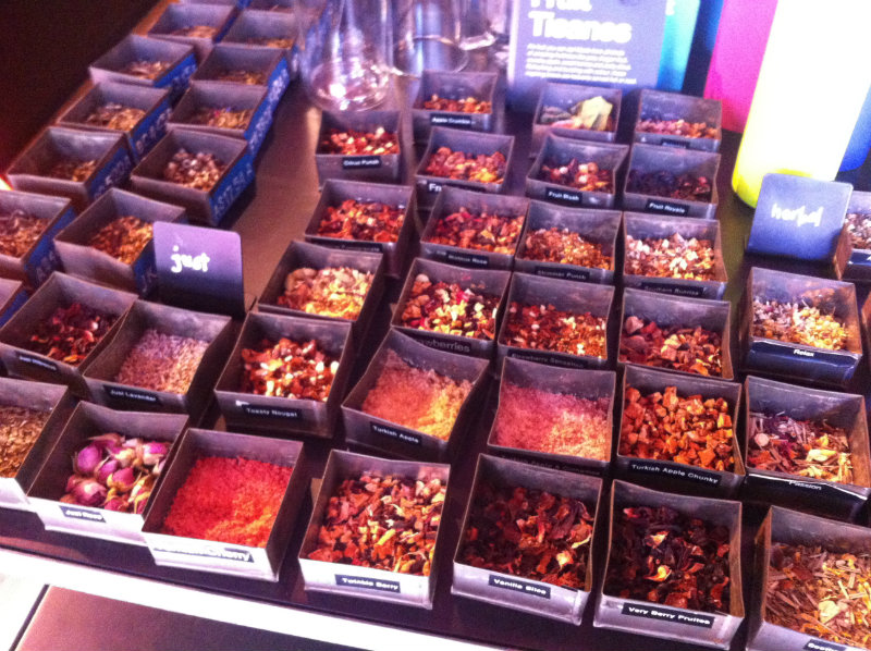 varieties of herbal tea at t2