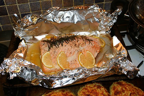 baked salmon - good brain fats