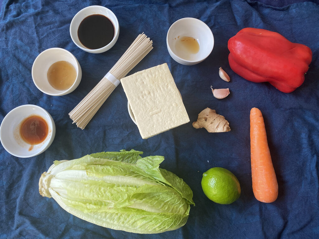 tofu lettuce wraps ingredients - for vegan lettuce wraps for a tofu lettuce wraps recipe