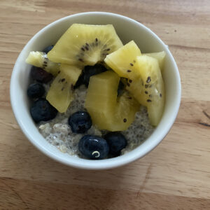 chia and oat pudding