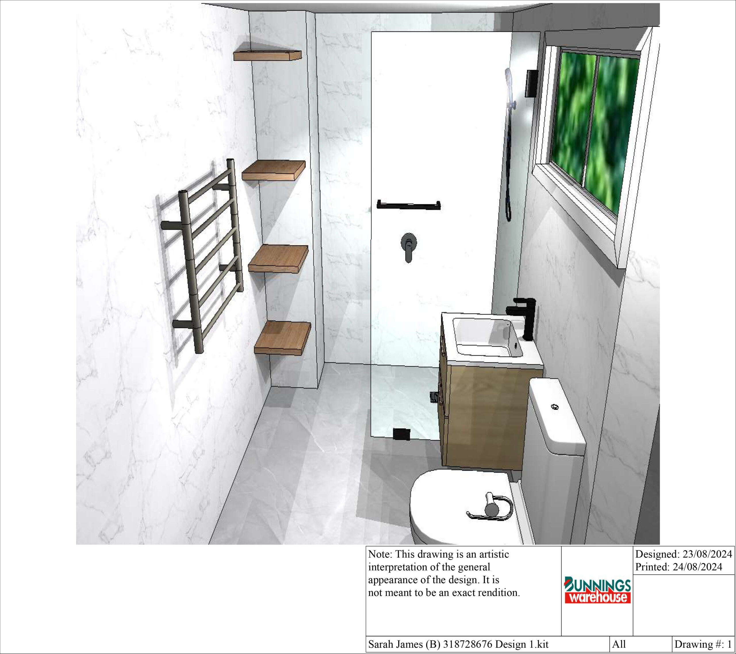 perspective of renato's bathroom design plan