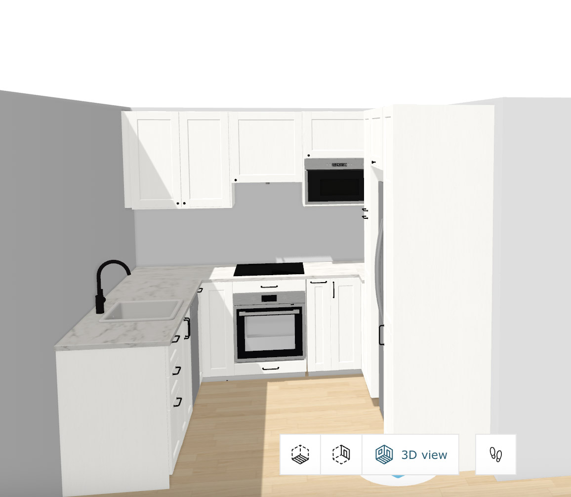 kitchen from the dining room