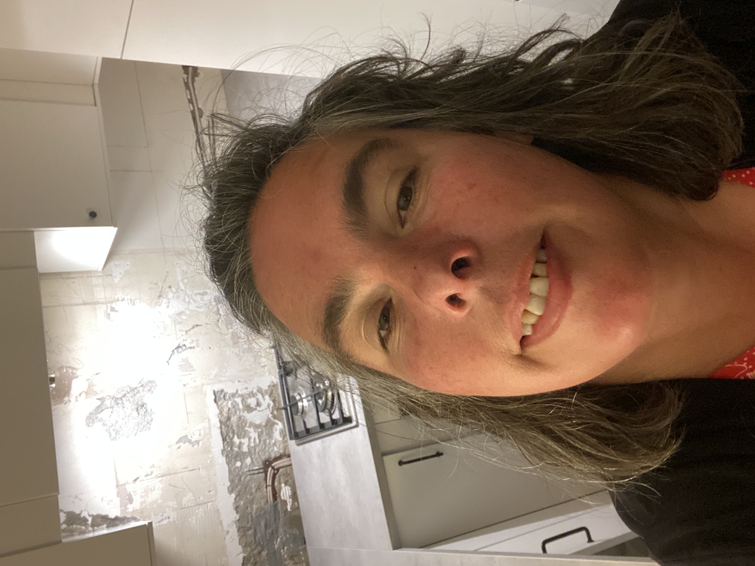 a selfie of me after dinner