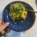 pumpkin and tofu green curry with beans