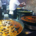 paella at summer night market - not chicken gumbo at winter night market